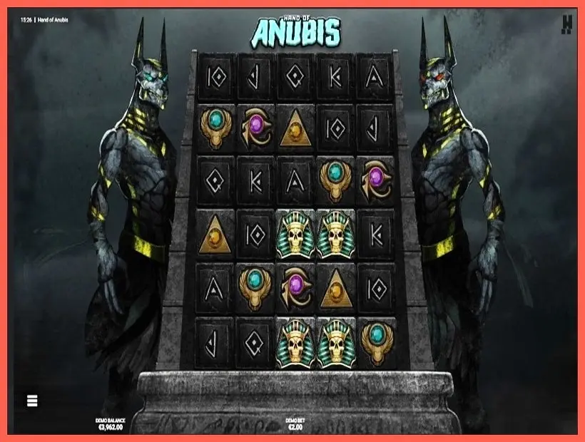 Hand of Anubis slot machine screenshot